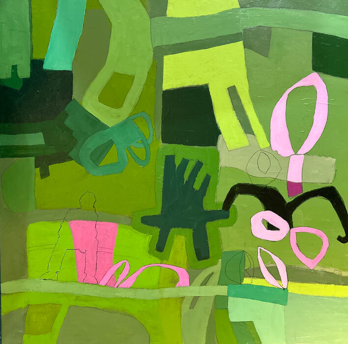 &#39;Fields of Green&#39; (36&quot; x 36&quot;)